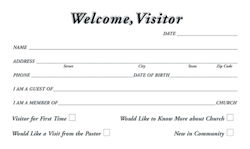 Church Information Card