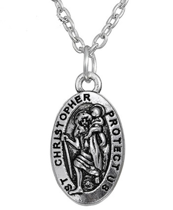 St Christopher Pendant Necklace