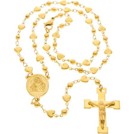 Gold on sale rosary beads