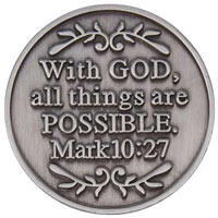 1976 With God All Things Are Possible Coin