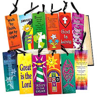 3662 Religious Scripture Bookmarks with Ribbon