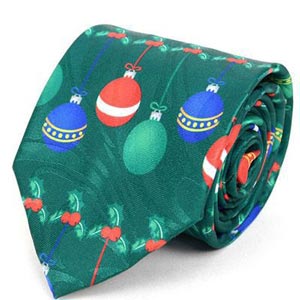 6637 Christmas Ornament Novelty Tie