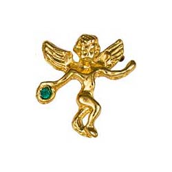 angel pins birthstone guardian gold