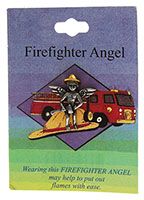 Guardian Angel Firefighter Pin - Fireman Pin