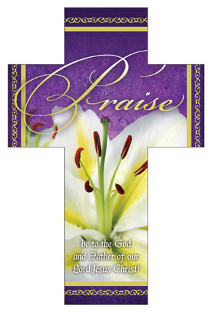 praise easter cross bookmark pkg of 25