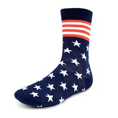 American Flag Socks, USA Flag Socks - 3 Pack