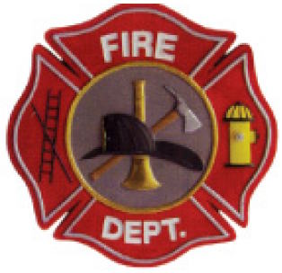 Fire Department Shield Embroidered Cloth Patch