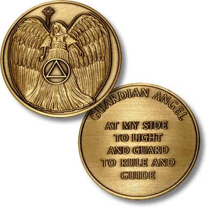 AA Angel Bronze Challenge Coin