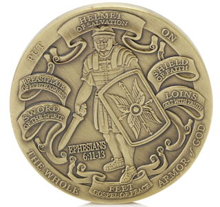 armor of god challenge coin