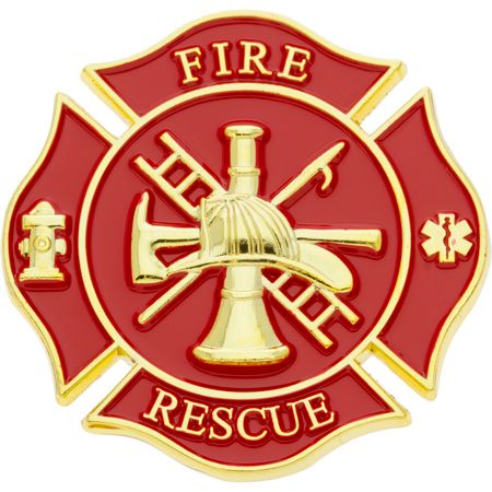 Firefighter Patriotic Gold Challenge Coin