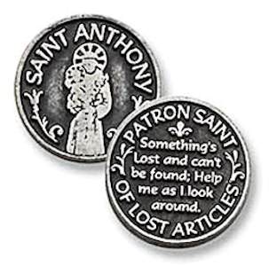 Saint Anthony Pewter Coin