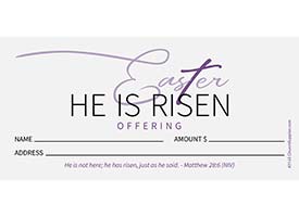 Easter Offering Envelope - He is Risen (Pkg of 100)