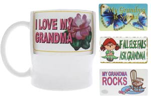 Grandma Mug with 4 Changeable Messages
