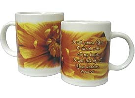 Psalm 9:1 Christian Coffee Mugs - Scripture Mug