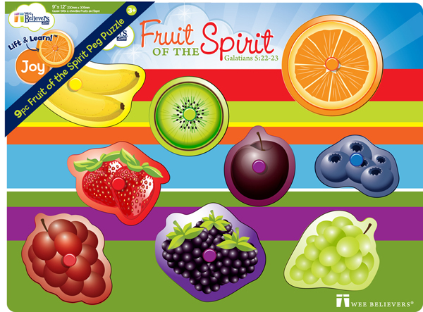 Maxim Laboratorium binding Fruits of the Spirit Peg Puzzle Christian