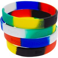 NEW JESUS IS KING 4Pack Thin Silicone Bracelets  Ascend Wood