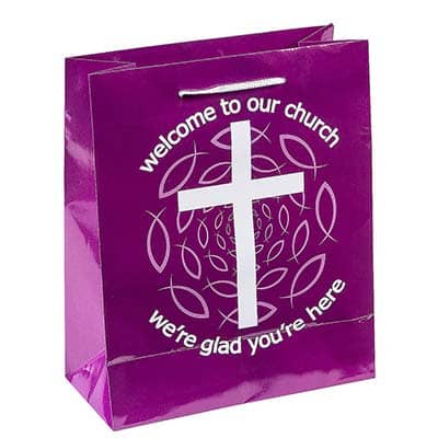 Imprinted Bags - Church Paper