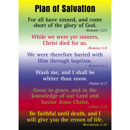 God's Plan of Salvation Pocket Cards