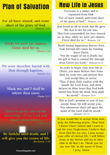 Bookmarks Plan Of Salvation | Roman Road