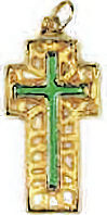 Gold Cross on Cross Necklace