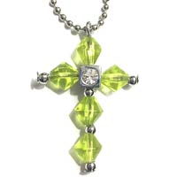 Womens Endless Faith Crystal Cross Necklace