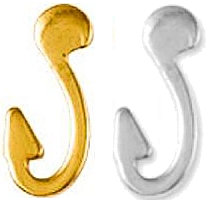 Fisher of Men Pin, Fish Hook Pin Gold or Silver
