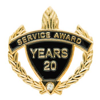 10, 15, 25, 5 Years of Service Award Pins Gold