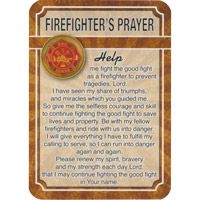 Firefighter's Prayer Pocket Card - Firefighter Gifts