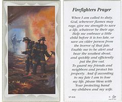 Firefighters Prayer Card - Firemans Prayer Card