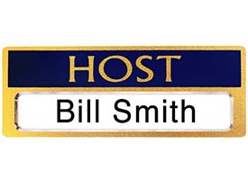 Host Badge, Host Pin - Magnetic & Pin Back