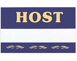 Host Badge, Host Pin, Host Name Tag