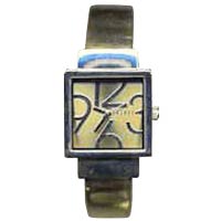 Gold & Silver Women's Cuff Watch with Large Numbers